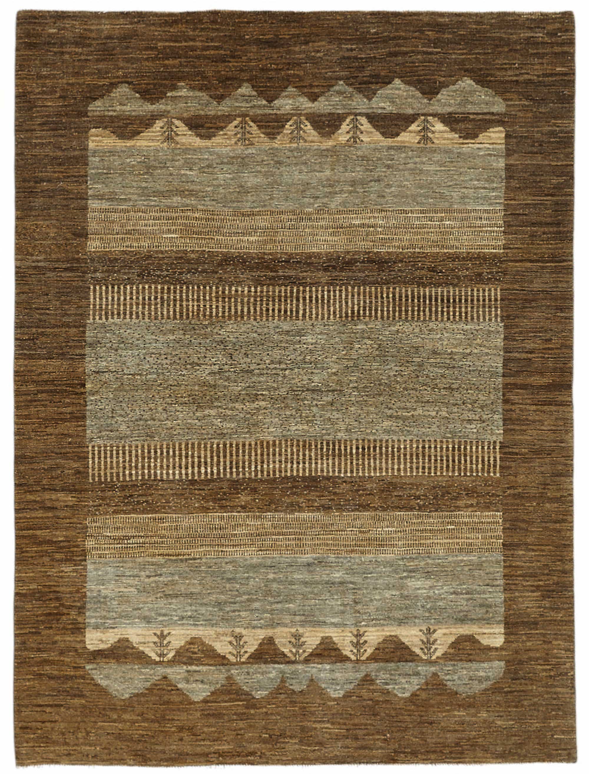 5x7 Brown Small Oushak Rug - 49078
