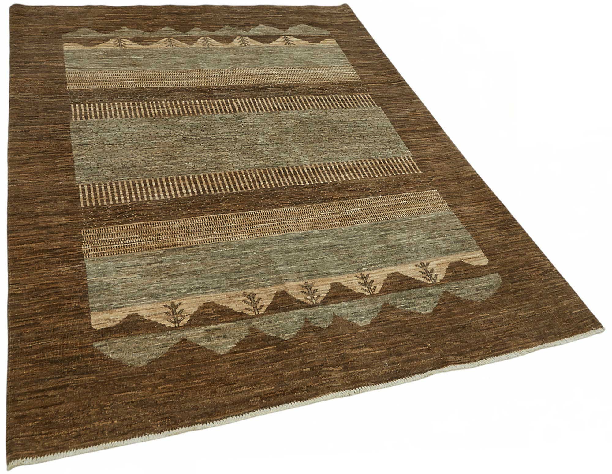 5x7 Brown Small Oushak Rug - 49078