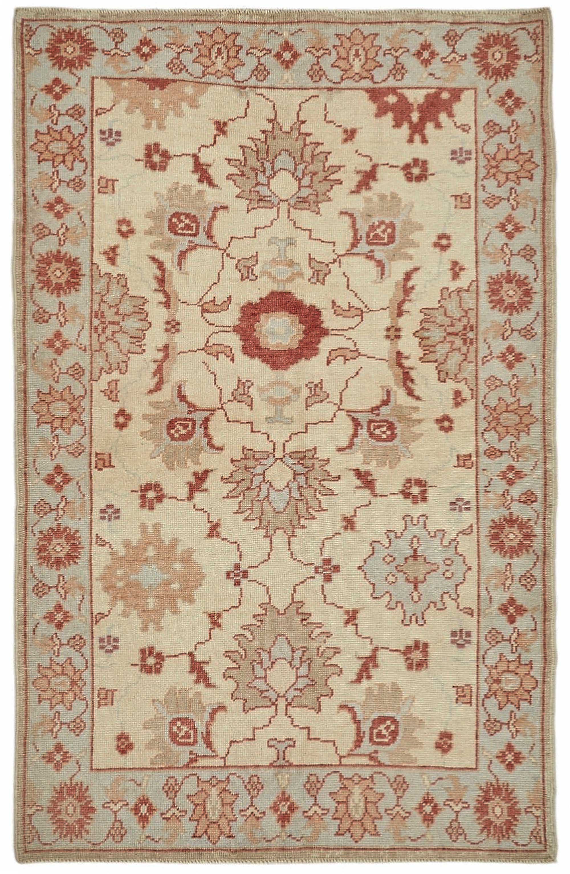 4x6 Beige Small Oushak Rug - 49081