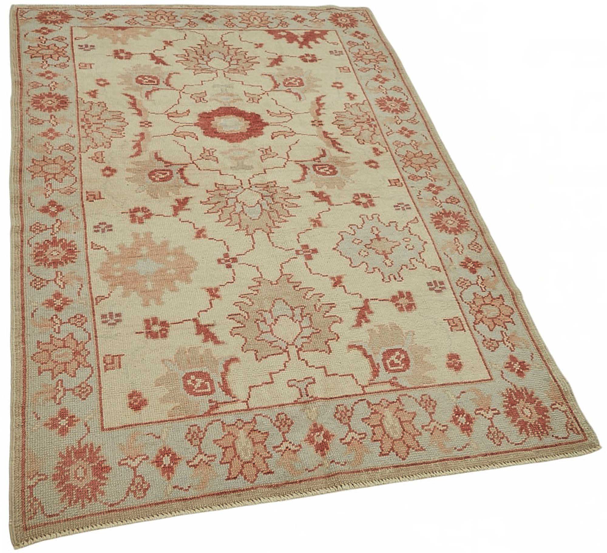 4x6 Beige Small Oushak Rug - 49081