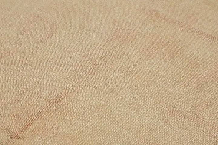 7x10 Beige Modern Solid Oushak Rug - 49083