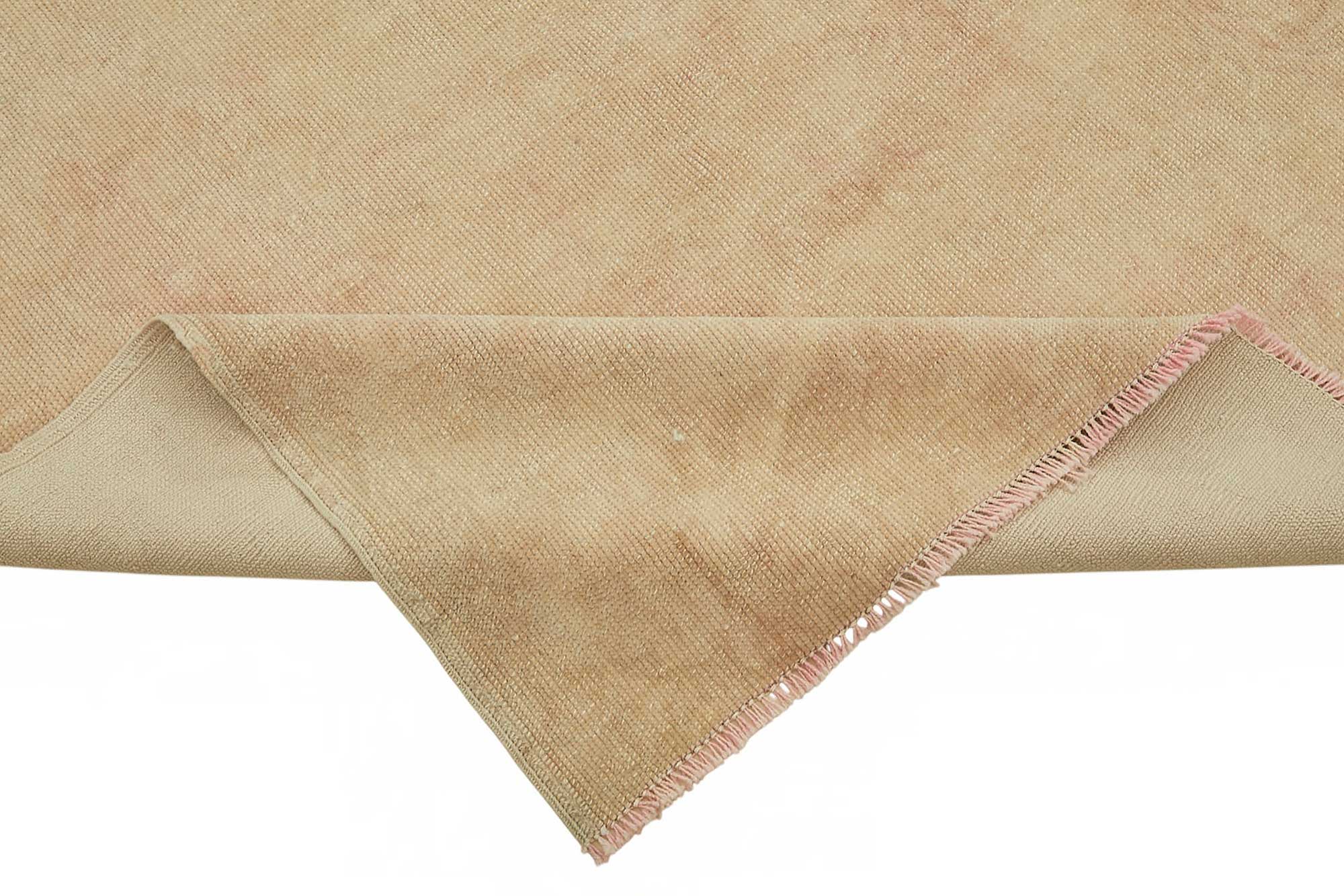 7x10 Beige Modern Solid Oushak Rug - 49083