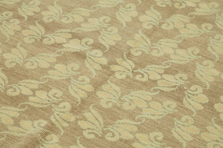 7x10 Hand-Knotted Wool Oushak Rug - 49084