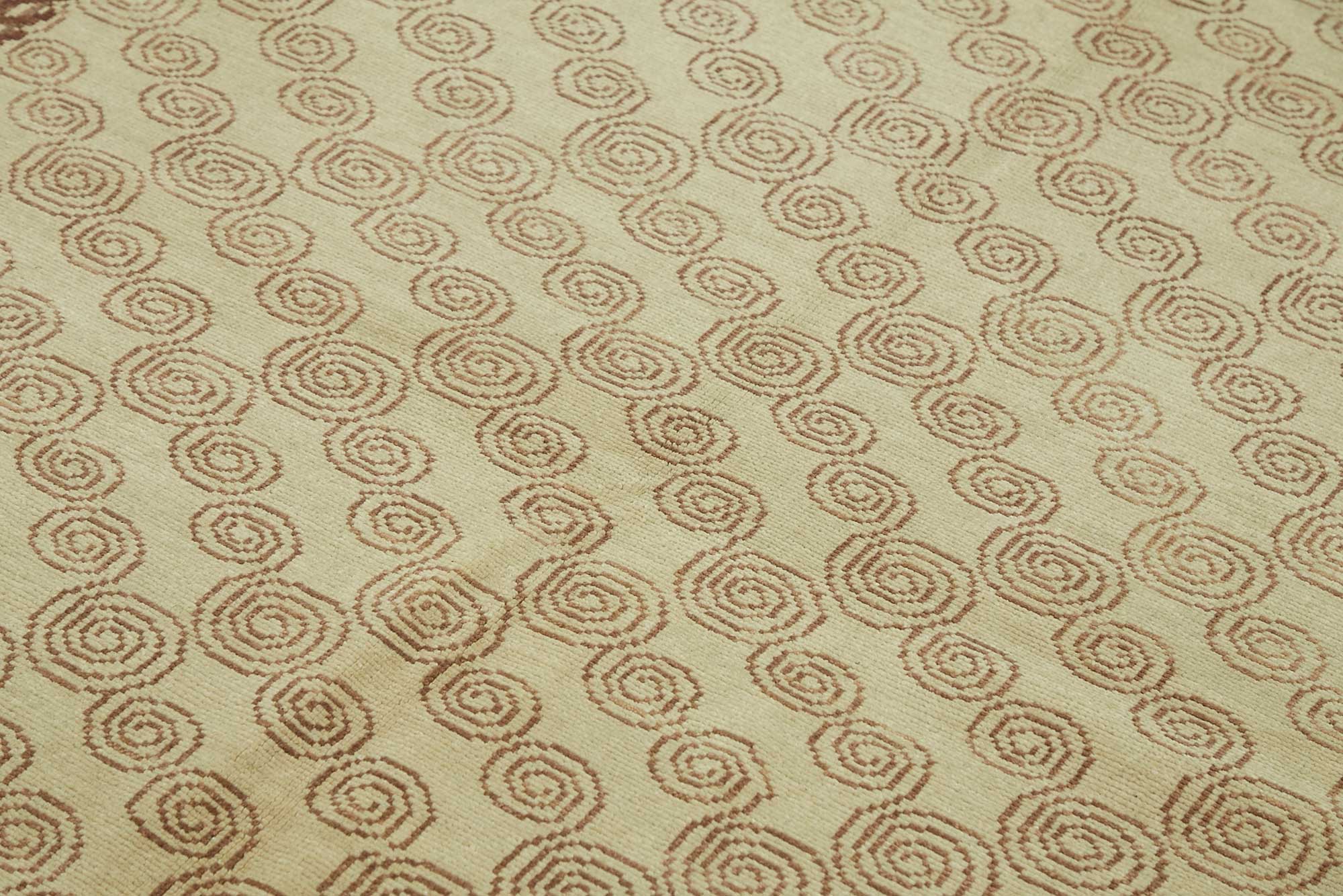 7x9 Hand-Knotted Wool Oushak Rug - 49085