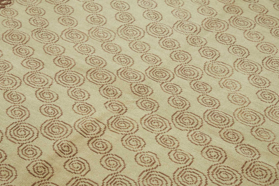 7x9 Hand-Knotted Wool Oushak Rug - 49085