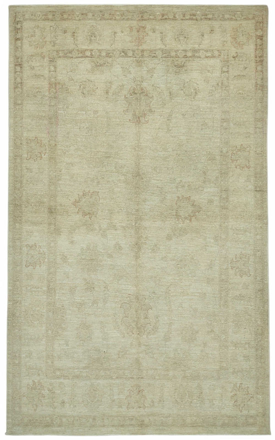 5x9 Hand-Knotted Wool Oushak Rug - 49086