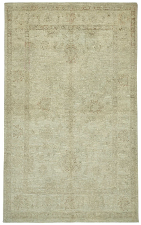5x9 Hand-Knotted Wool Oushak Rug - 49086