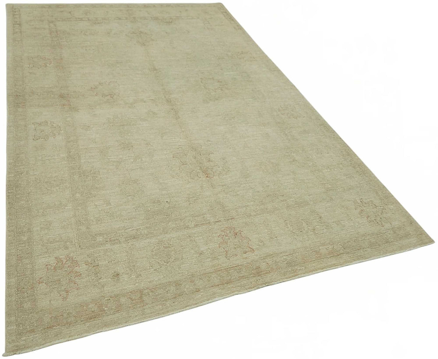 5x9 Hand-Knotted Wool Oushak Rug - 49086