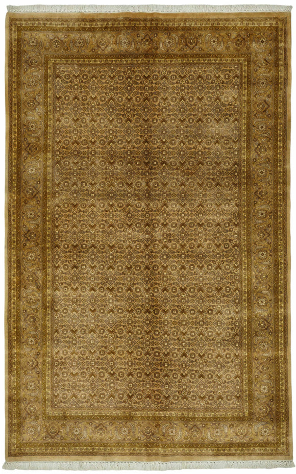6x9 Hand-Knotted Wool Oushak Rug - 49087