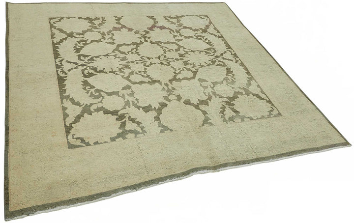 6x6 Hand-Knotted Wool Oushak Rug - 49088