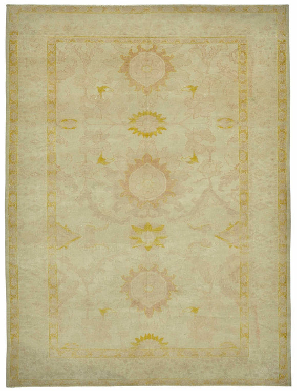 6x8 Hand-Knotted Wool Oushak Rug - 49089