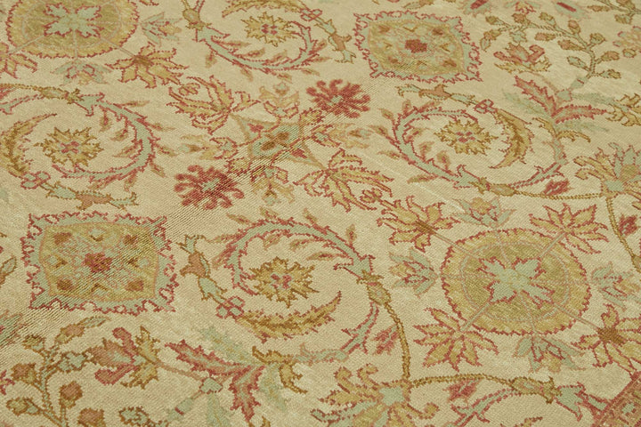 6x9 Hand-Knotted Wool Oushak Rug - 49090