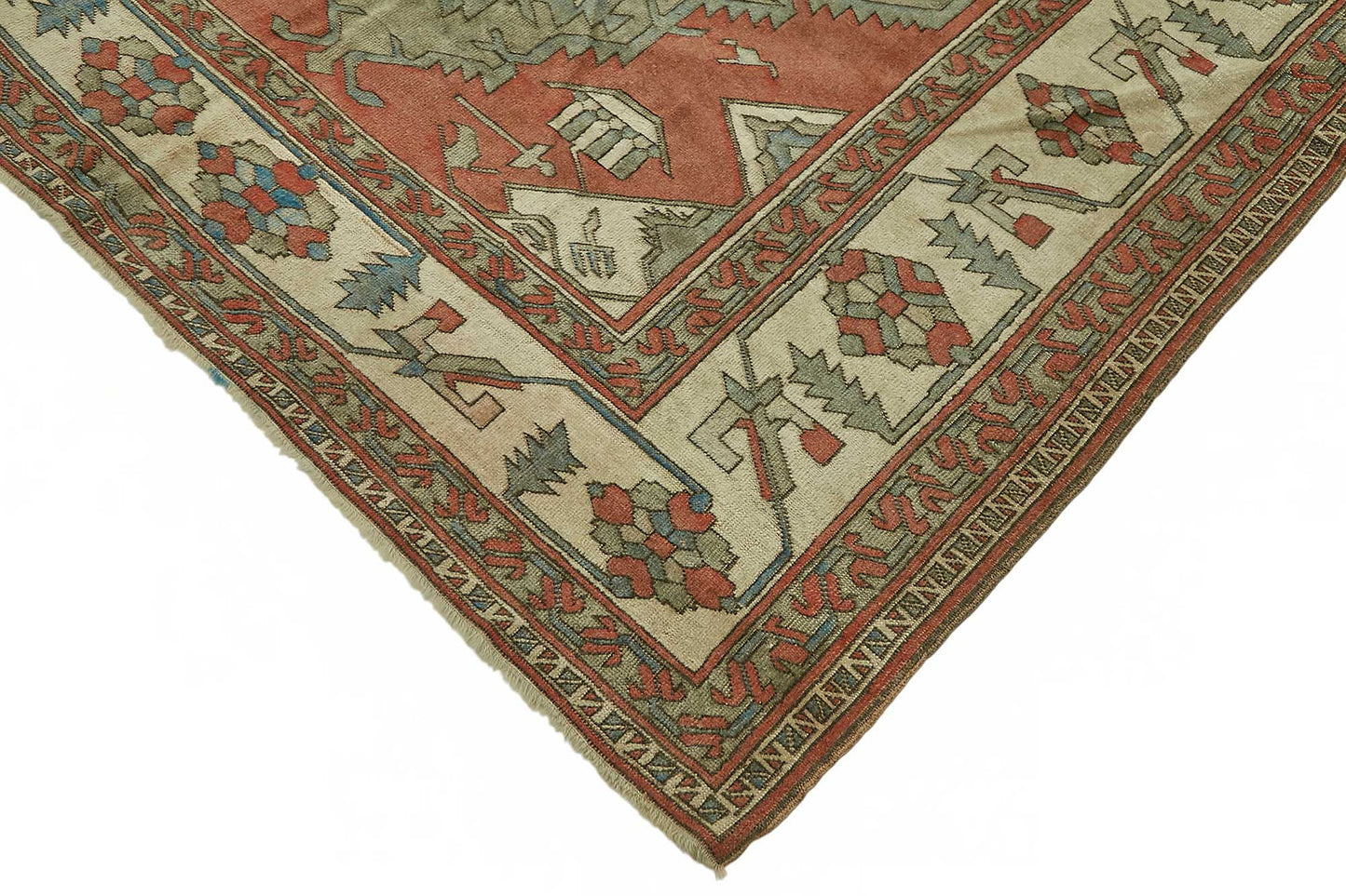 7x9 Hand-Knotted Wool Oushak Rug - 49091