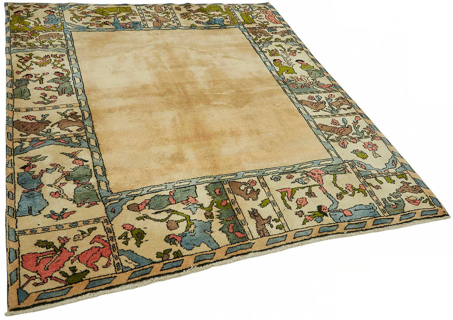 5x6 Hand-Knotted Wool Oushak Rug - 49092