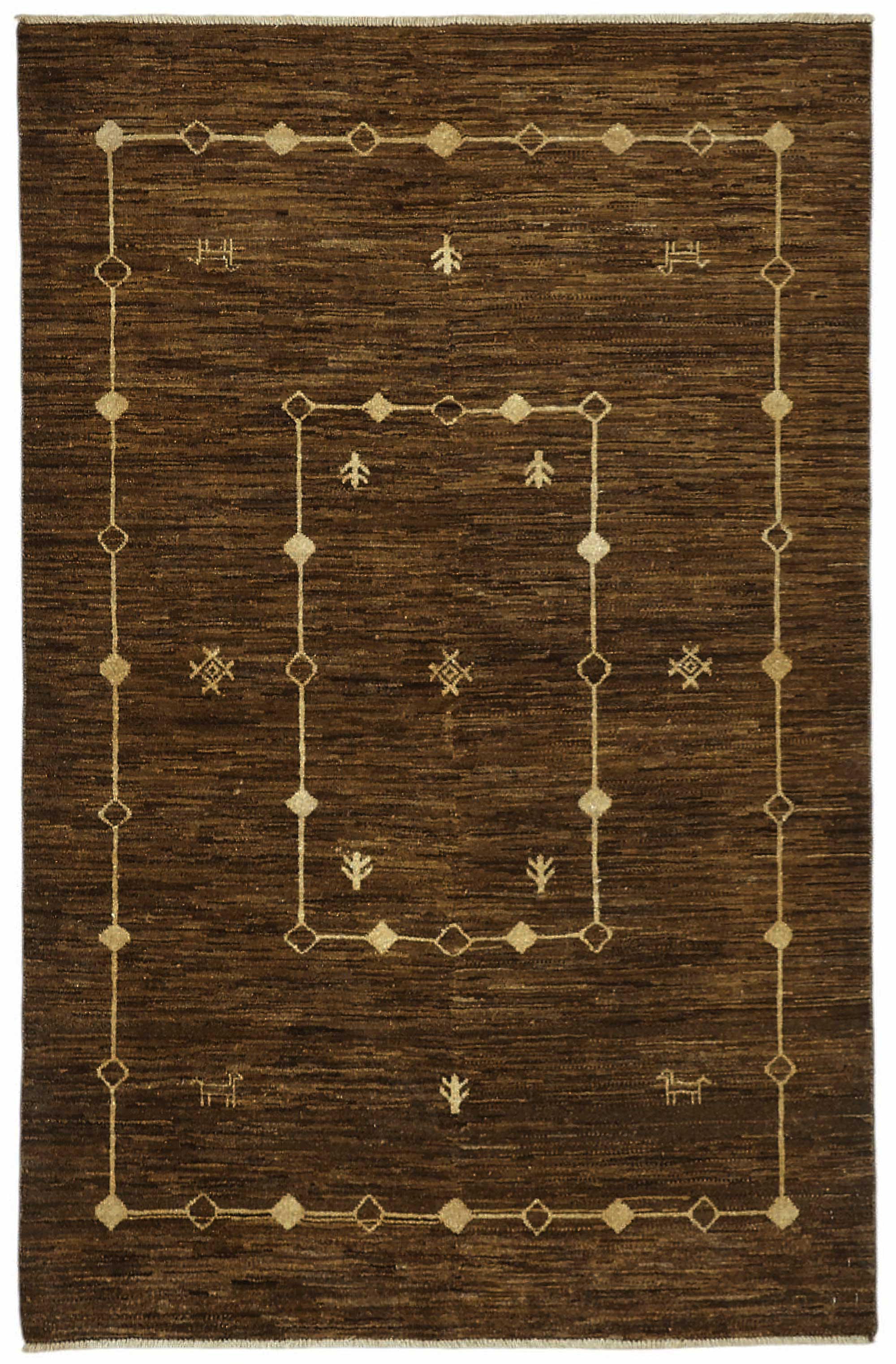 4x6 Brown Small Oushak Rug - 49093