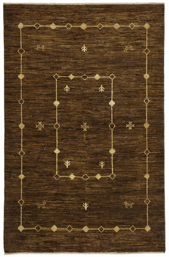 4x6 Brown Small Oushak Rug - 49093