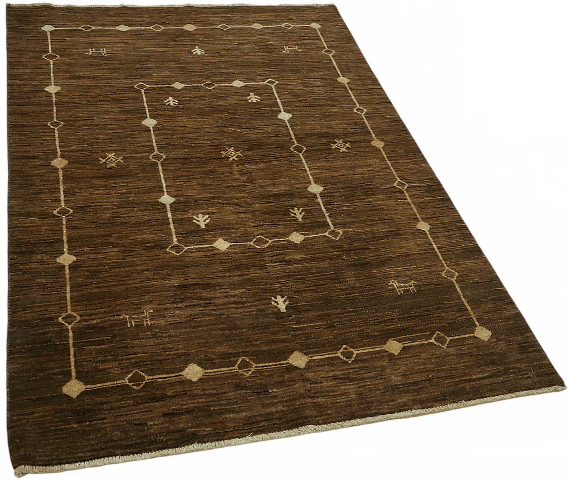 4x6 Brown Small Oushak Rug - 49093