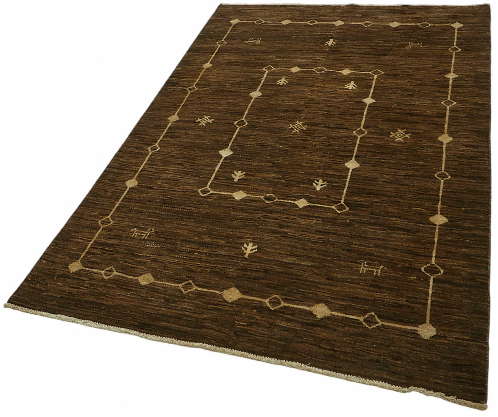 4x6 Brown Small Oushak Rug - 49093
