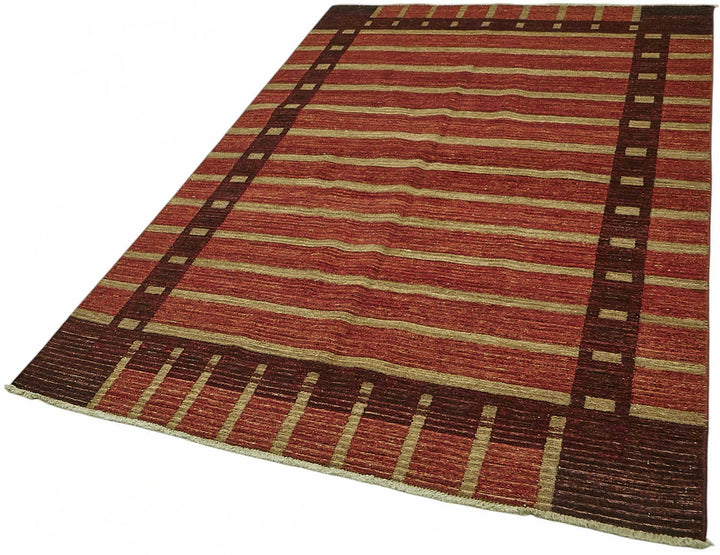 5x8 Hand-Knotted Wool Oushak Rug - 49095