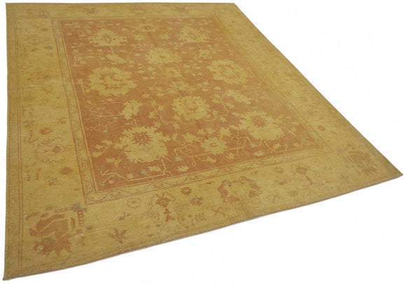 7x8 Hand-Knotted Wool Oushak Rug - 49096
