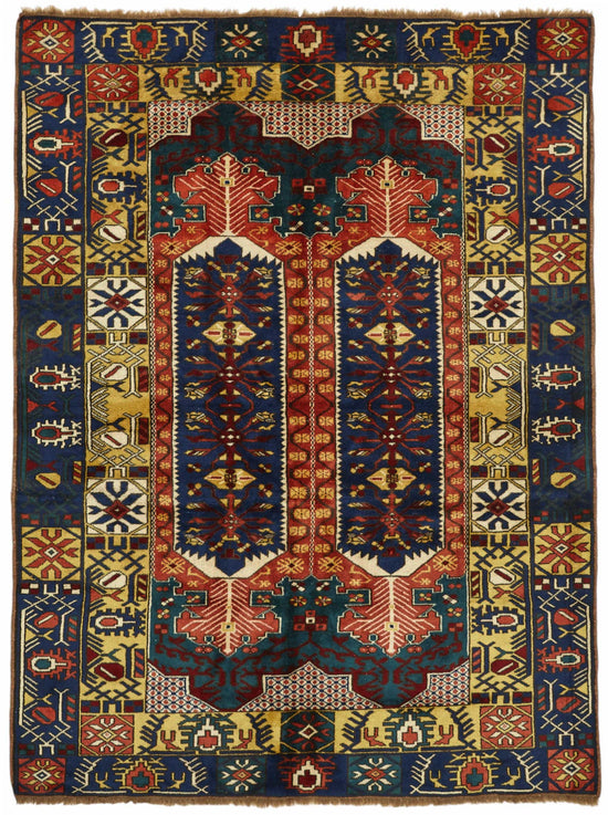 6x7 Hand-Knotted Wool Oushak Rug - 49097
