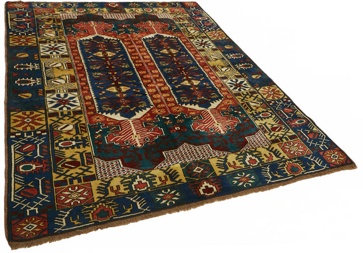 6x7 Hand-Knotted Wool Oushak Rug - 49097