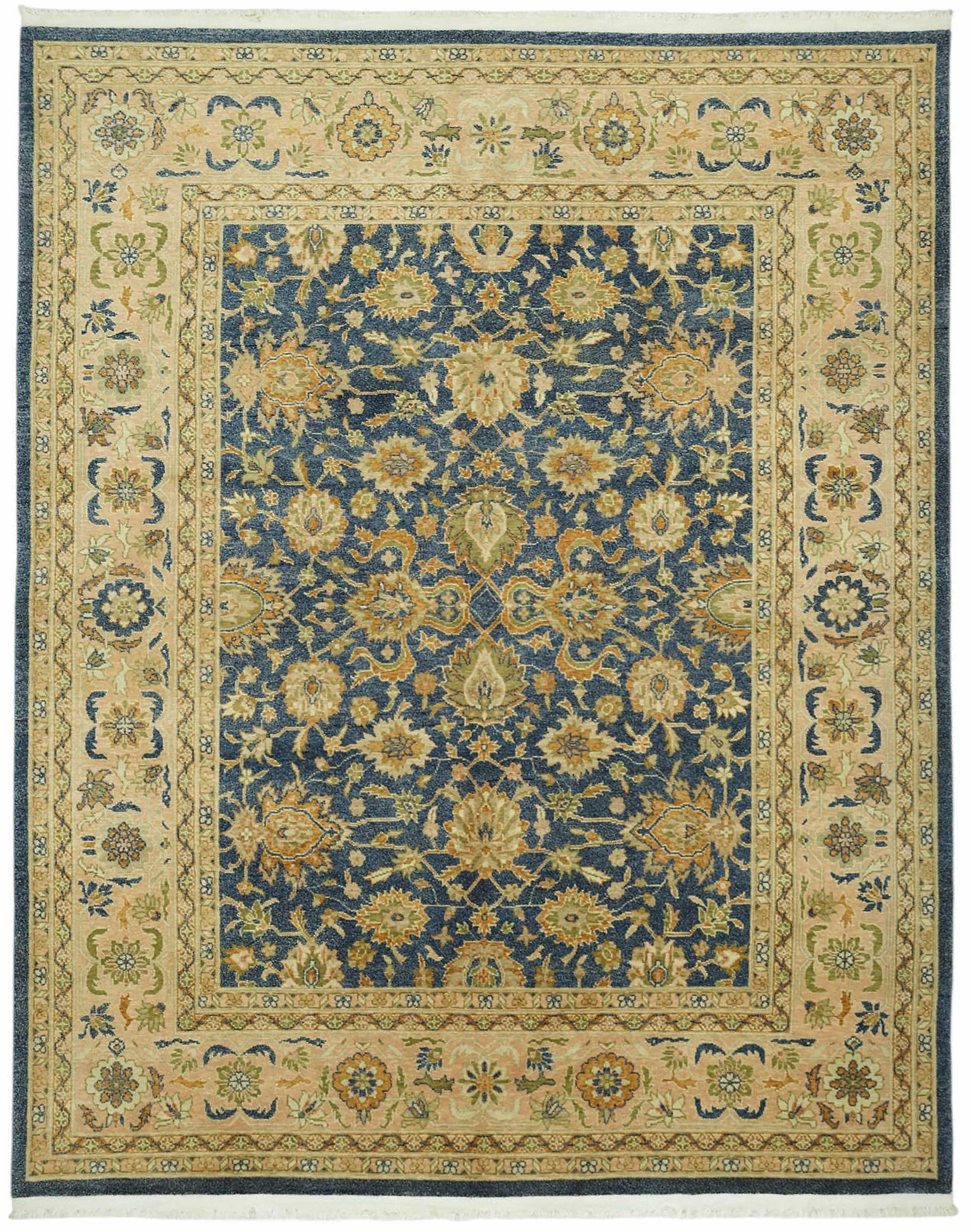 8x10 Hand-Knotted Wool Oushak Rug - 49098