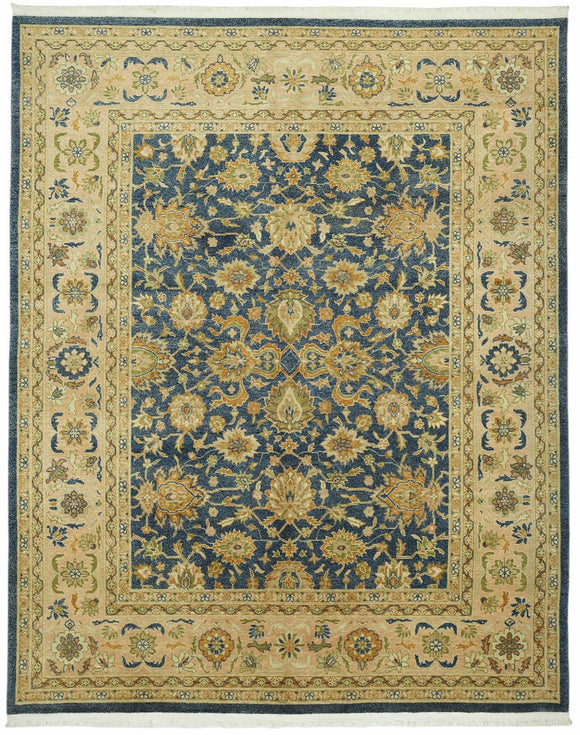 8x10 Hand-Knotted Wool Oushak Rug - 49098