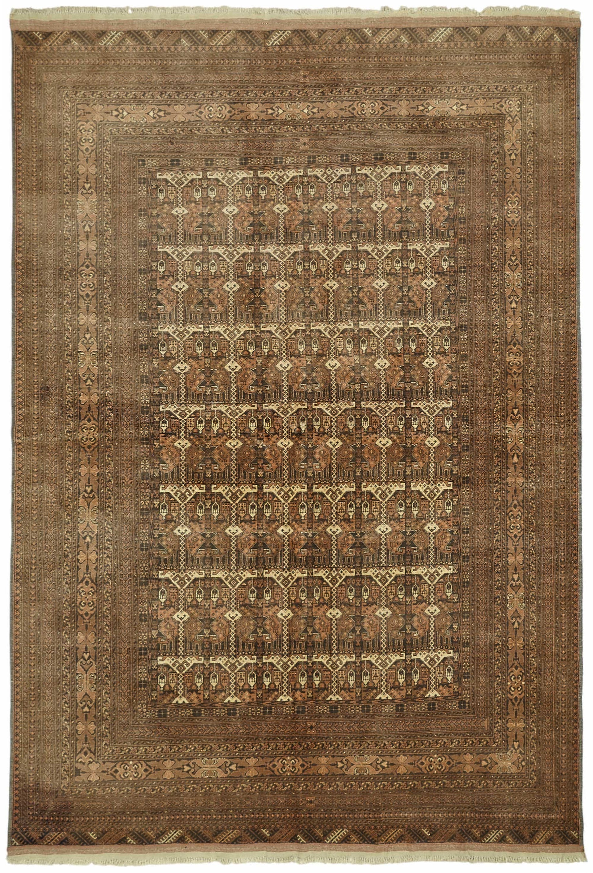 7x10 Hand-Knotted Wool Oushak Rug - 49100