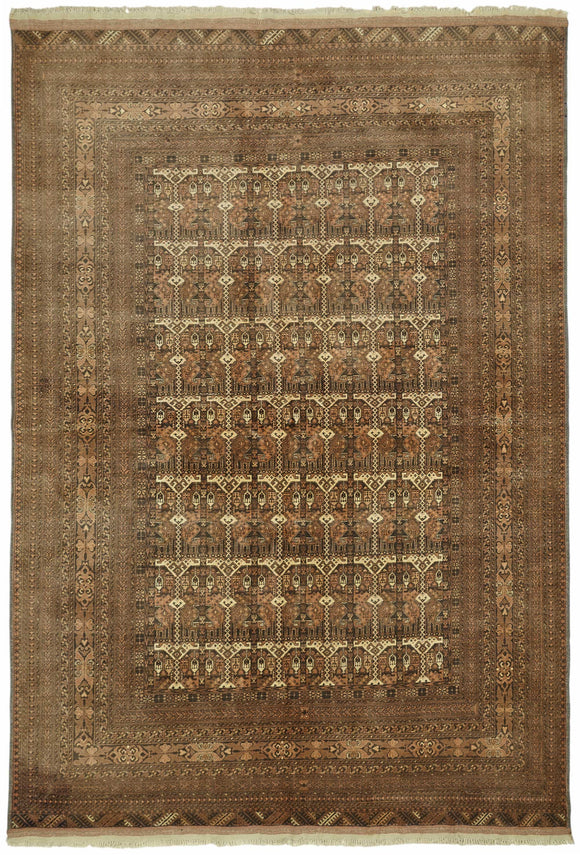 7x10 Hand-Knotted Wool Oushak Rug - 49100