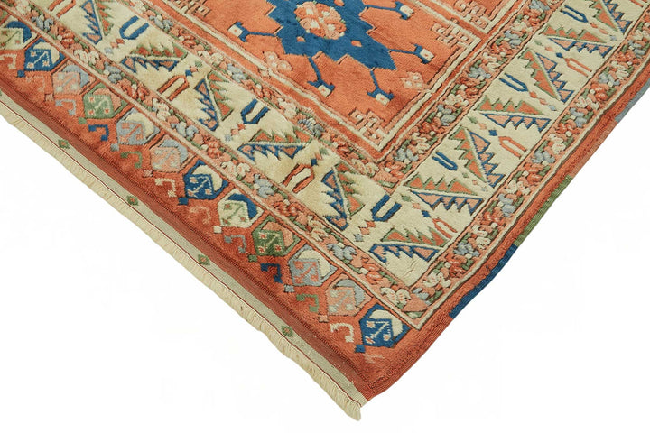 7x8 Hand-Knotted Wool Oushak Rug - 49102