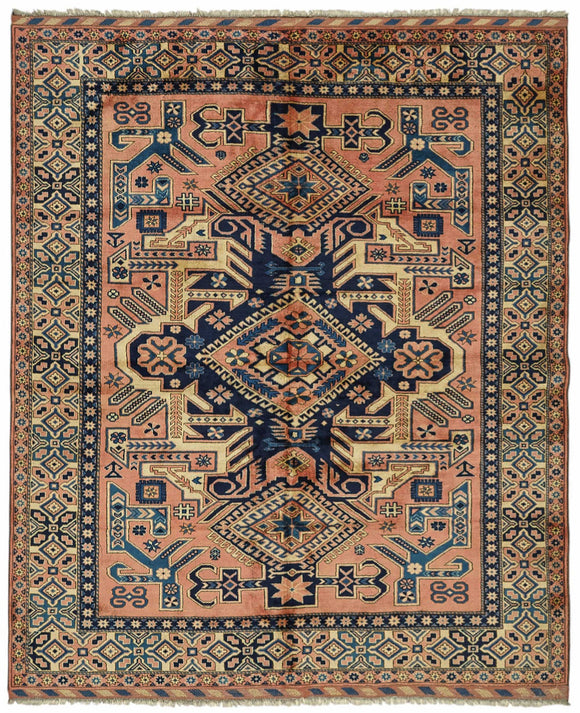 7x8 Hand-Knotted Wool Oushak Rug - 49103