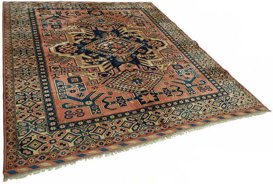 7x8 Hand-Knotted Wool Oushak Rug - 49103
