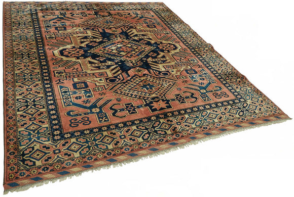 7x8 Hand-Knotted Wool Oushak Rug - 49103