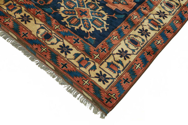 7x8 Hand-Knotted Wool Oushak Rug - 49104