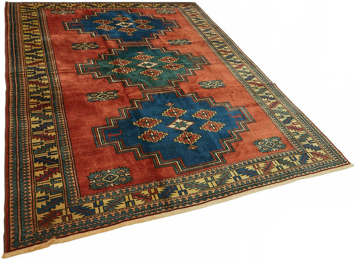 7x9 Hand-Knotted Wool Oushak Rug - 49105