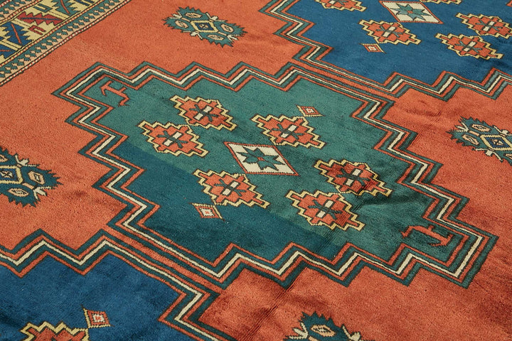 7x9 Hand-Knotted Wool Oushak Rug - 49105