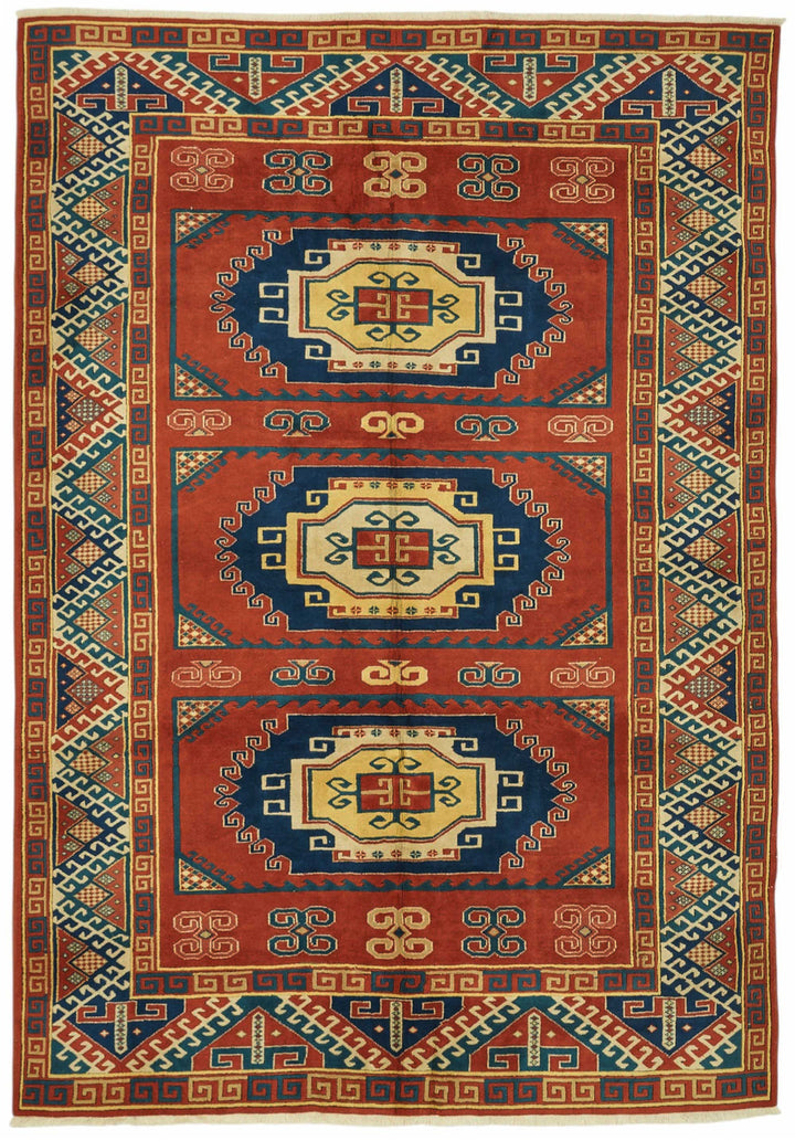 7x9 Hand-Knotted Wool Oushak Rug - 49106