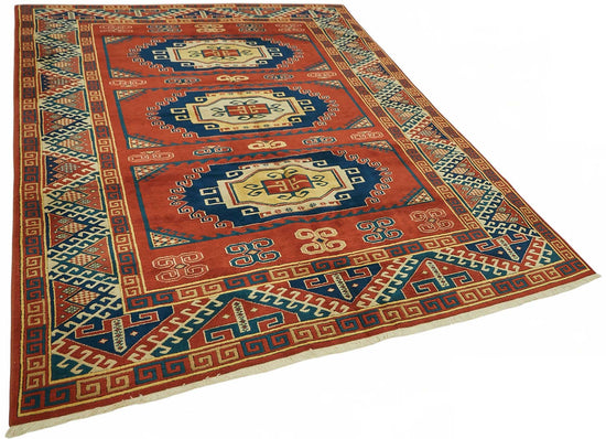 7x9 Hand-Knotted Wool Oushak Rug - 49106