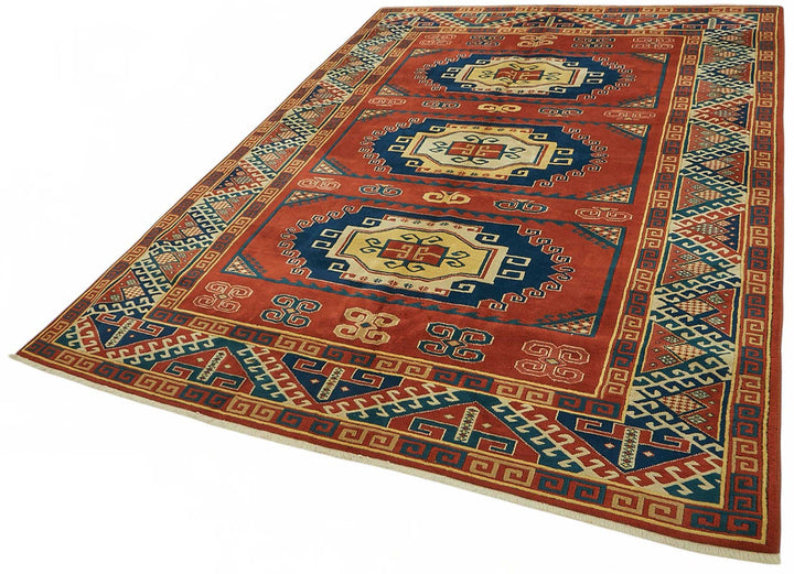 7x9 Hand-Knotted Wool Oushak Rug - 49106