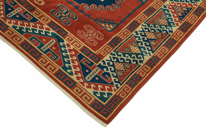 7x9 Hand-Knotted Wool Oushak Rug - 49106