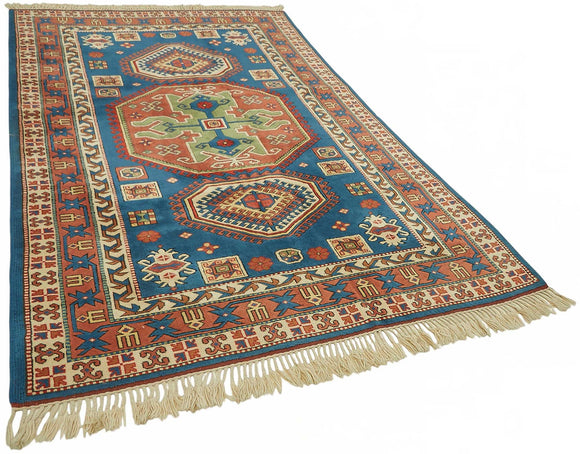 6x10 Hand-Knotted Wool Oushak Rug - 49107