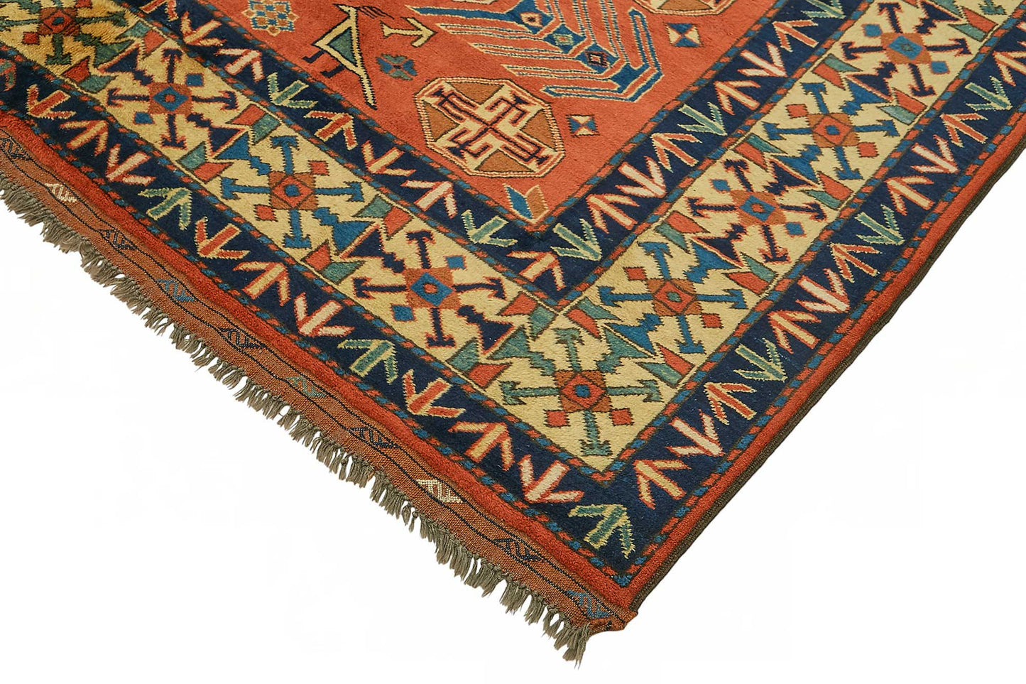 7x8 Hand-Knotted Wool Oushak Rug - 49108