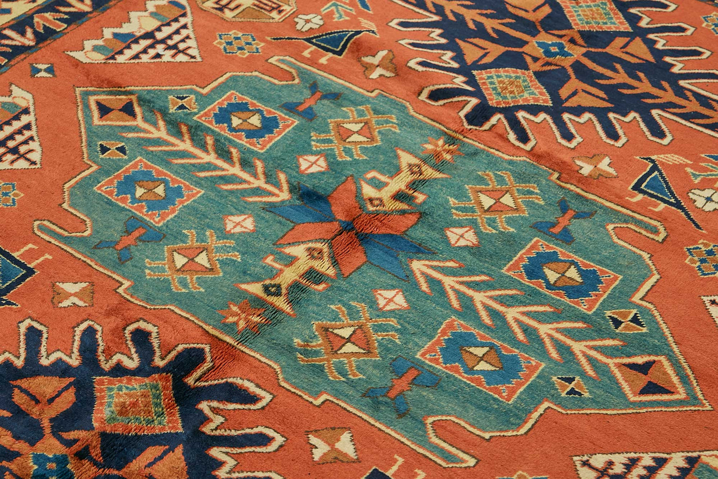 7x8 Hand-Knotted Wool Oushak Rug - 49108