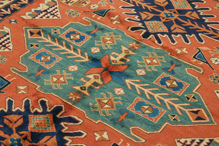 7x8 Hand-Knotted Wool Oushak Rug - 49108