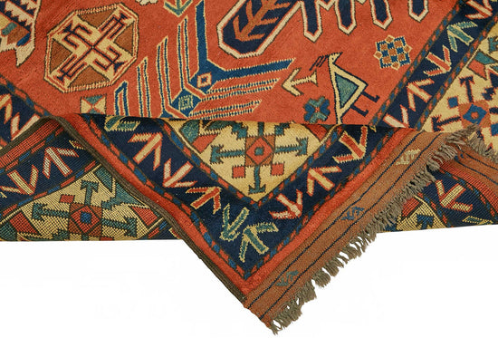 7x8 Hand-Knotted Wool Oushak Rug - 49108