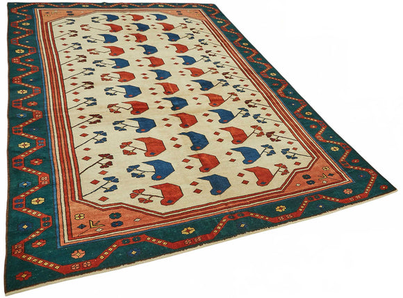 7x9 Hand-Knotted Wool Oushak Rug - 49110