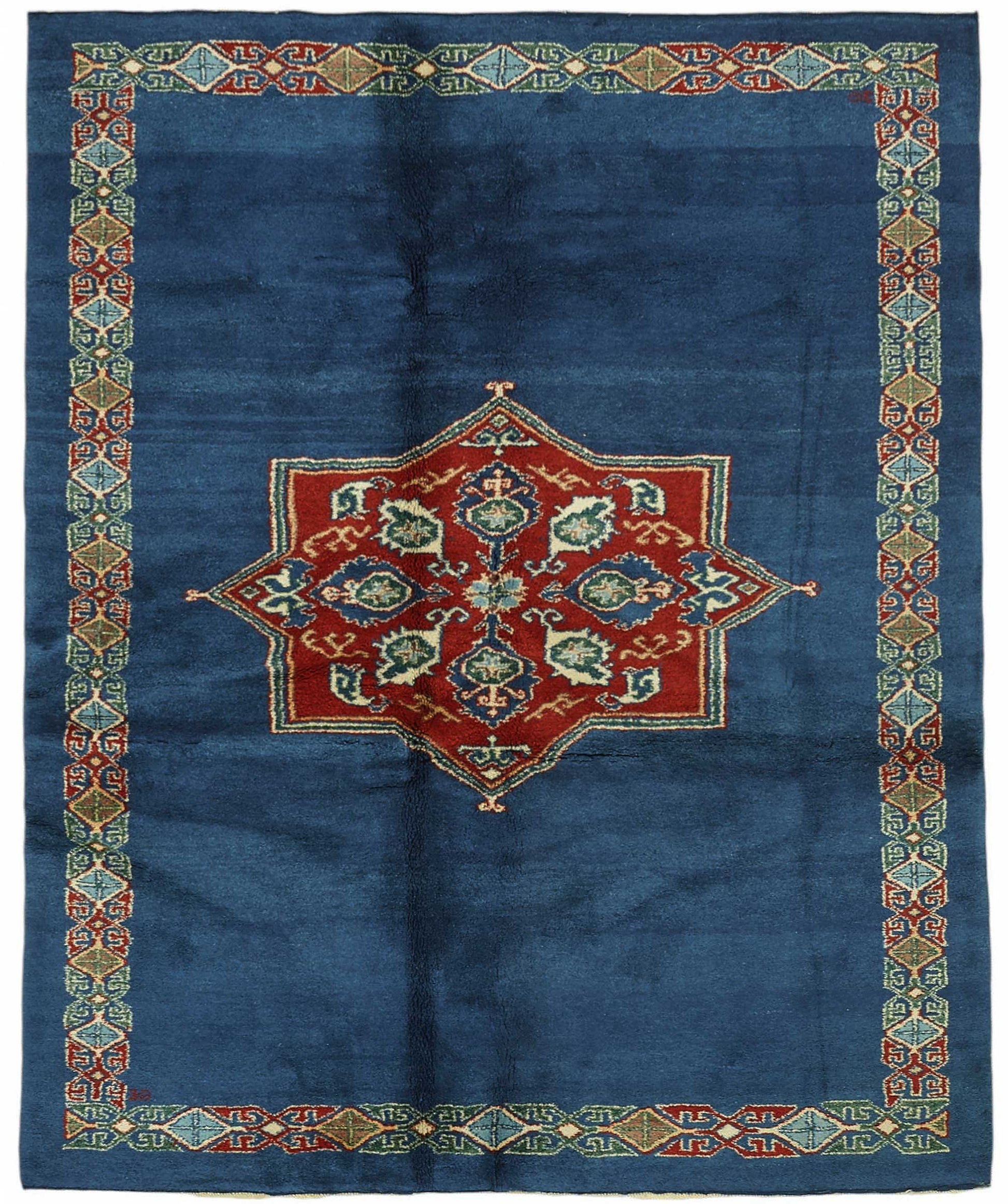 6x8 Hand-Knotted Wool Oushak Rug - 49111