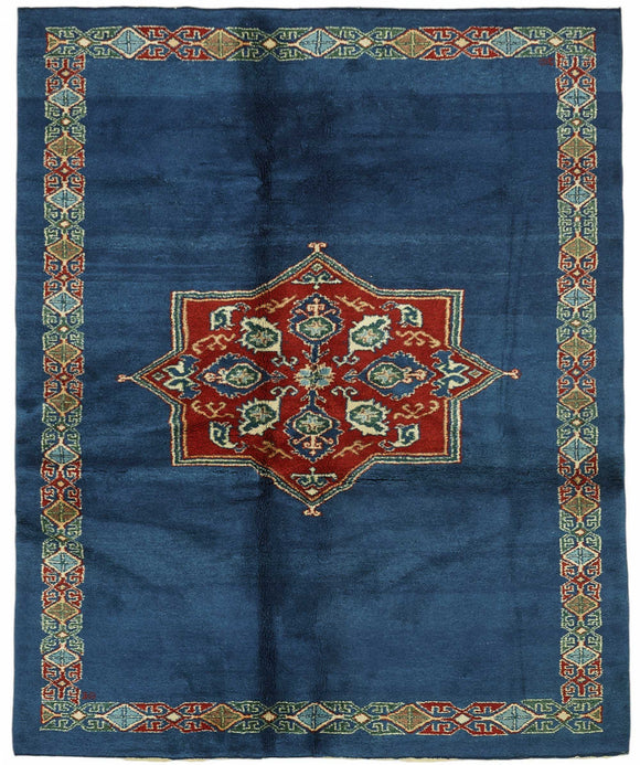 6x8 Hand-Knotted Wool Oushak Rug - 49111