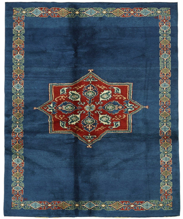 6x8 Hand-Knotted Wool Oushak Rug - 49111